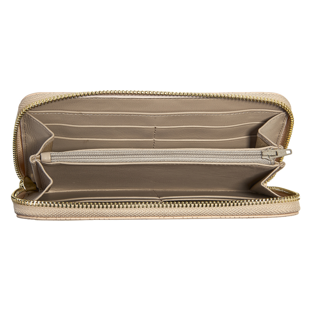 Bej Bibiana Kadın Deri Cüzdan