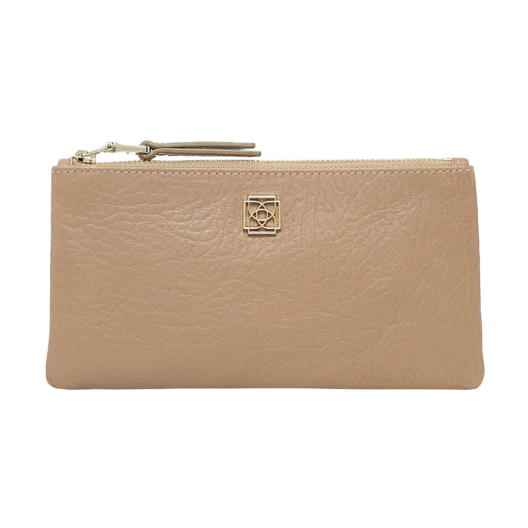 Bej Elica Kadın Deri Cüzdan