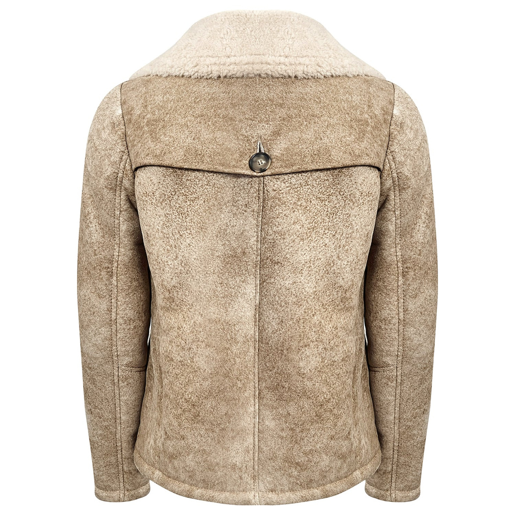 Bej Engracia Kadın Kürk Mont