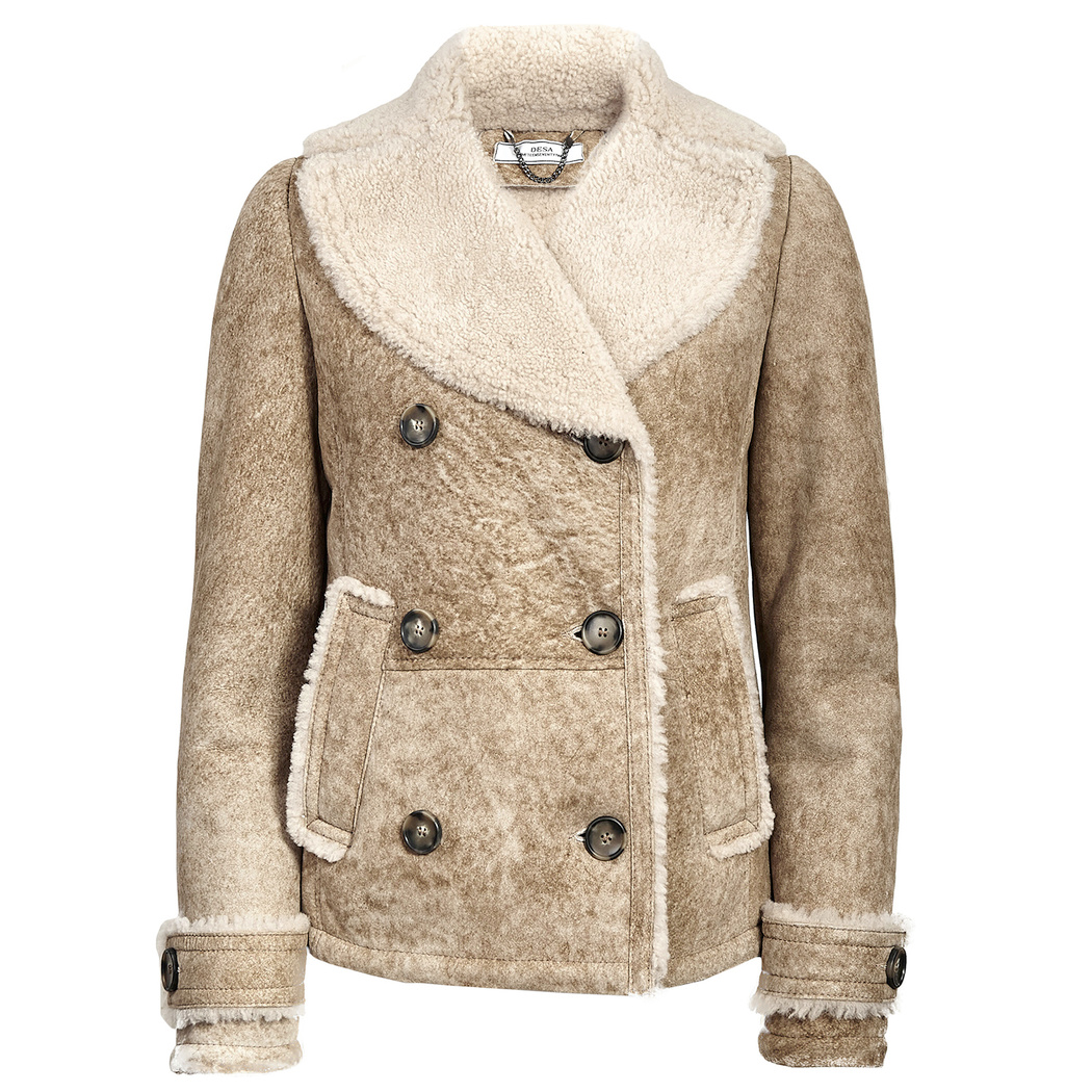 Bej Engracia Kadın Kürk Mont