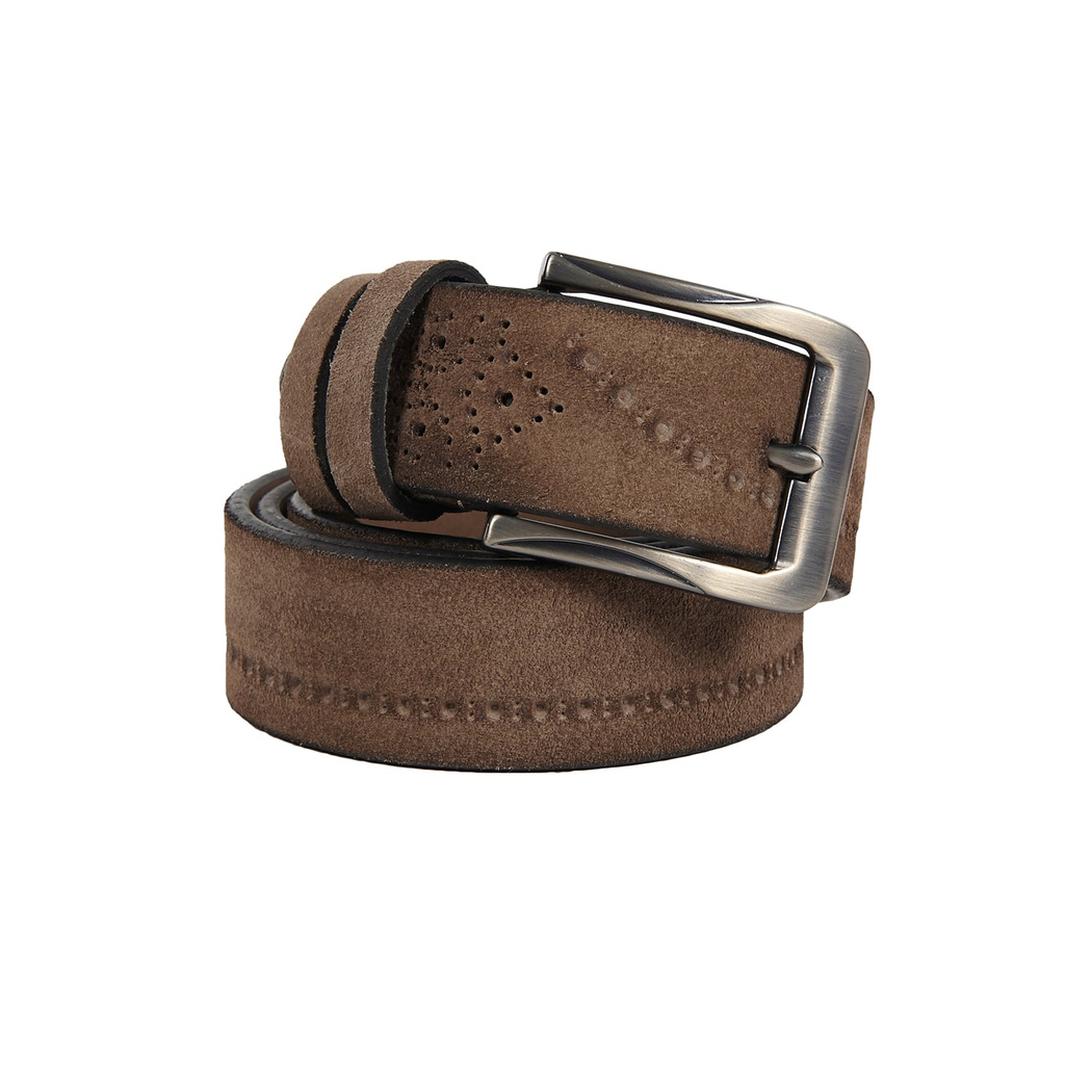 Bej Erkek Süet Kemer