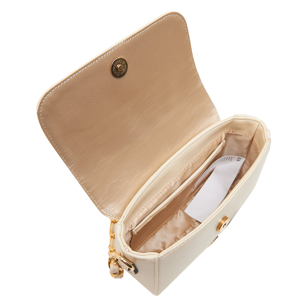 Bej Garnet Zincir Detaylı Kadın Omuz Çantası