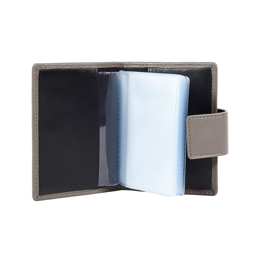 Bej Glint Erkek Deri Kartlık