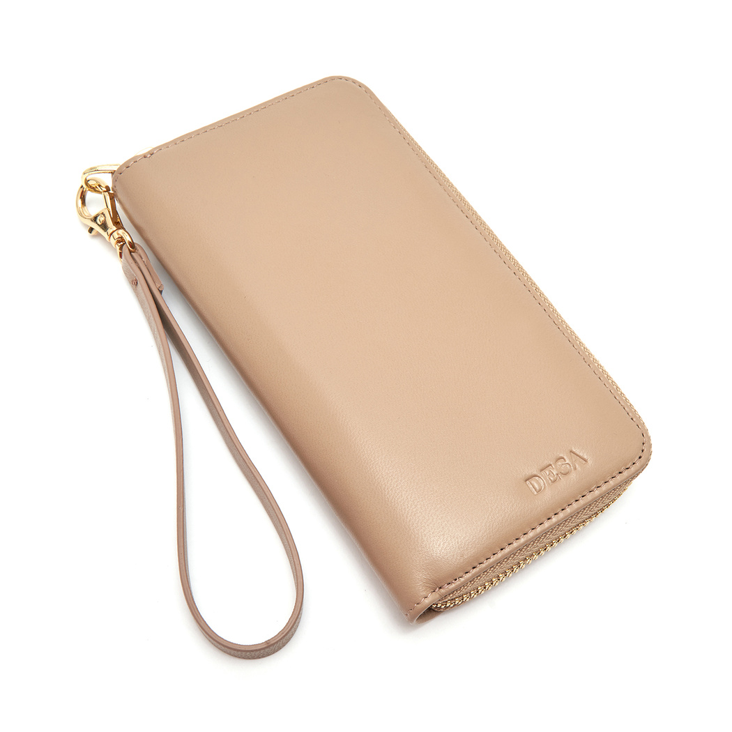 Bej Kadın Deri Cüzdan