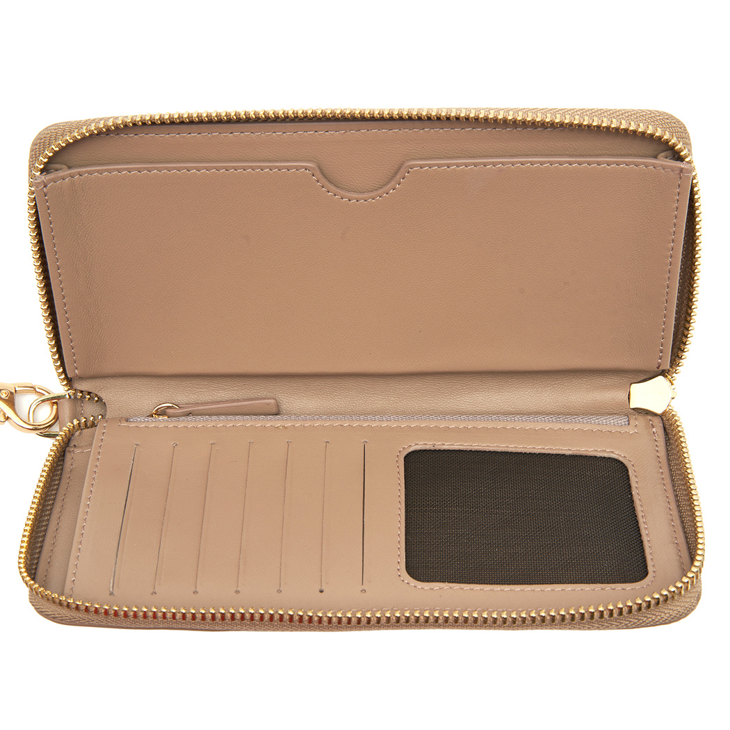 Bej Kadın Deri Cüzdan