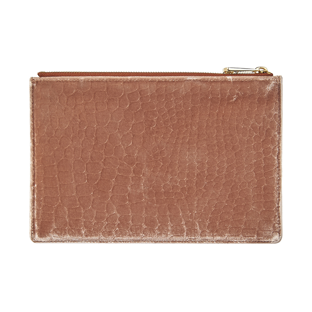 Bej Kadın Kadife Cüzdan