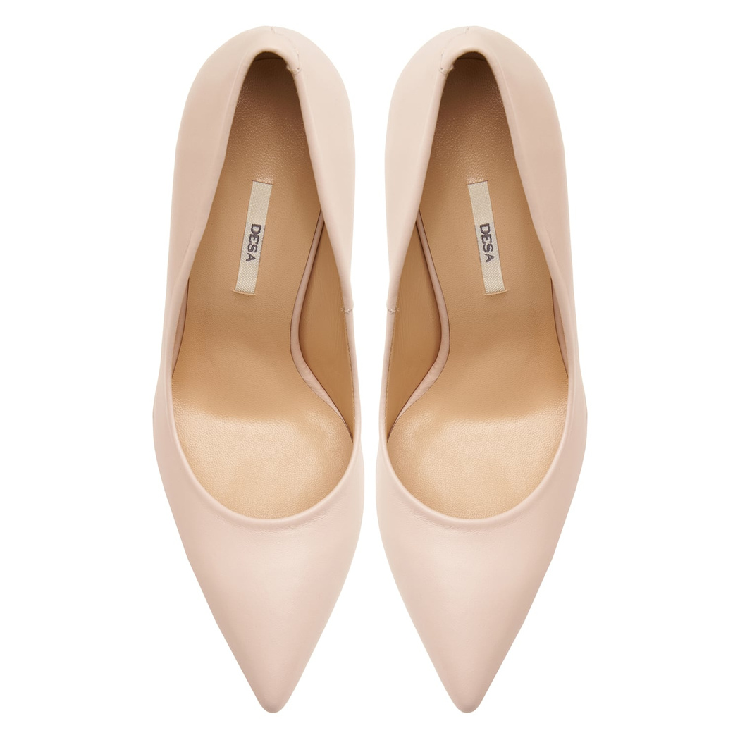 Bej Mia Kadın Deri Klasik Ayakkabı