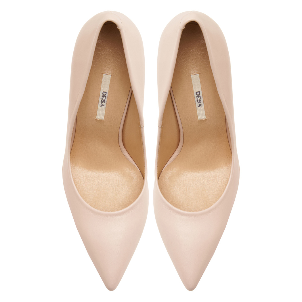 Bej Mia Kadın Deri Klasik Ayakkabı