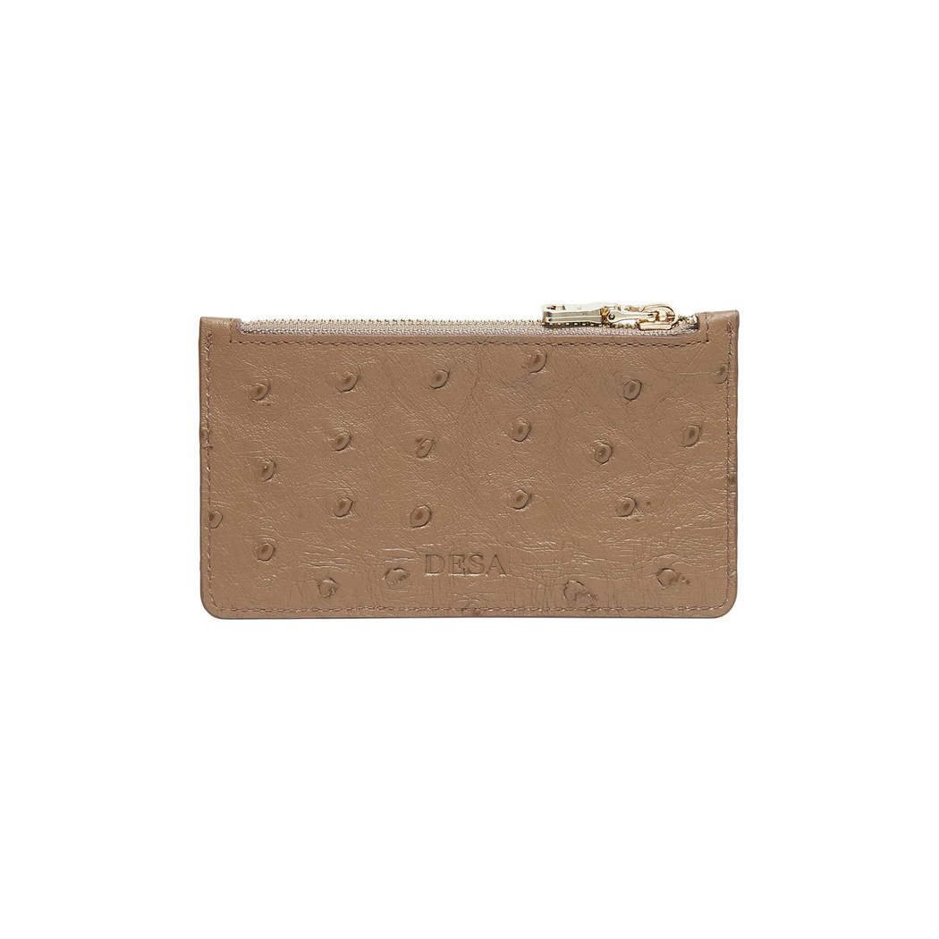 Bej Welkin Kadın Deri Kartlık