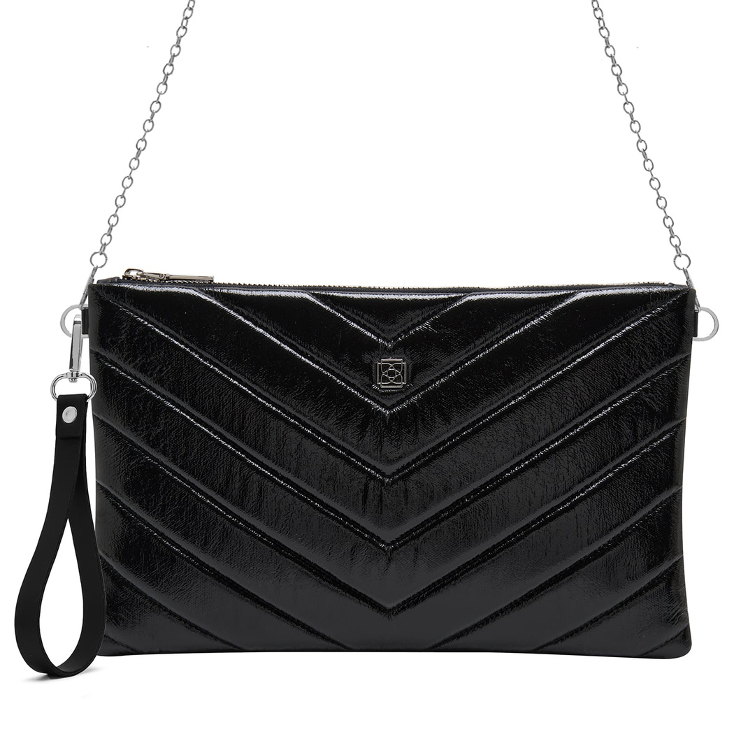 Belize Siyah Kadın Kapitone Portföy Çanta