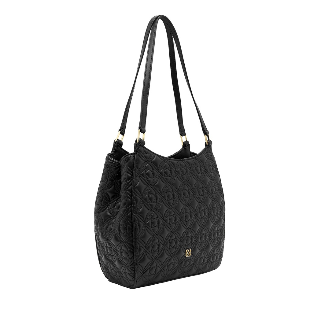 Bellen Kadın Monogram Deri Omuz Askılı Çanta