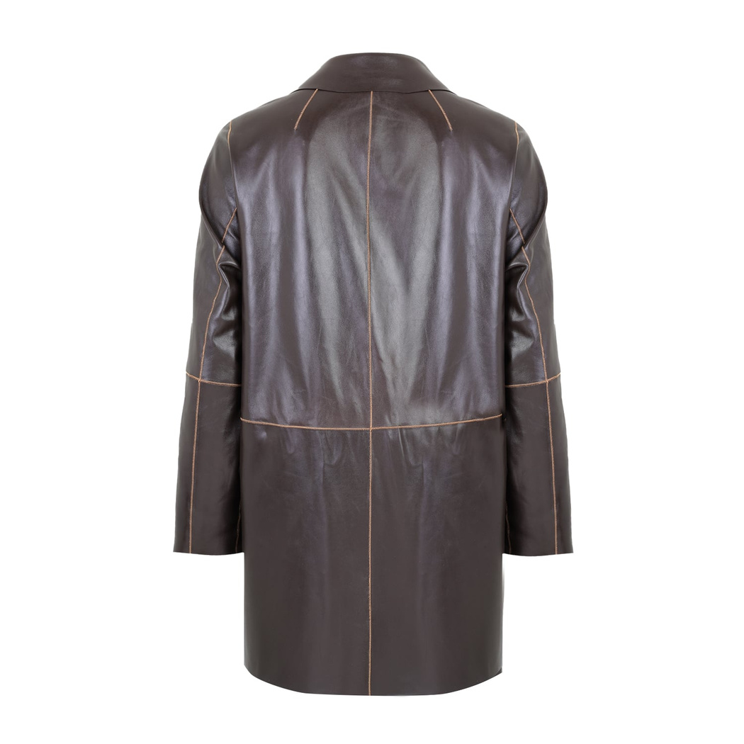 Bena Konyak Kadın Çift Taraflı Süet Deri Pardösü