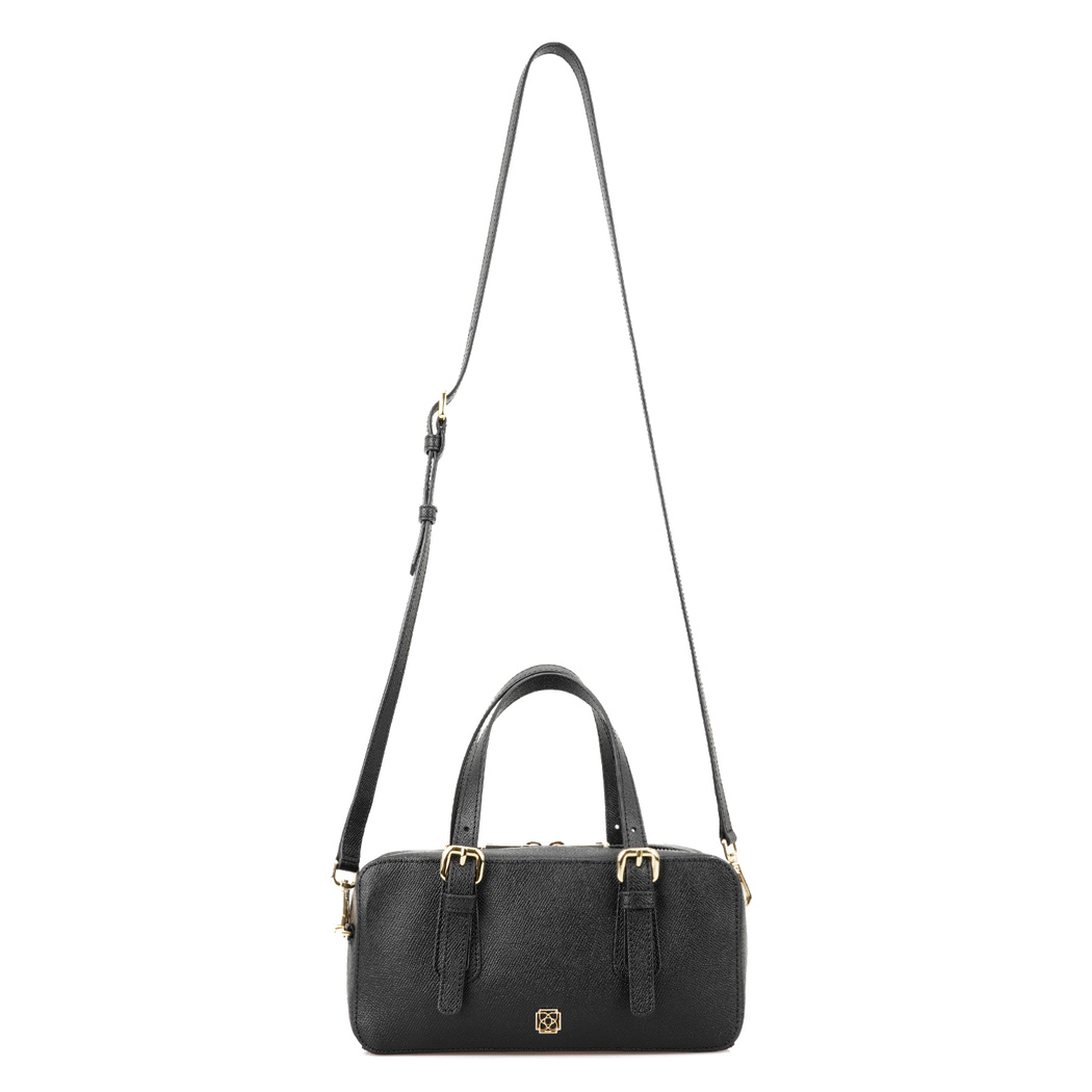 Bent Siyah Kadın Deri El Çantası