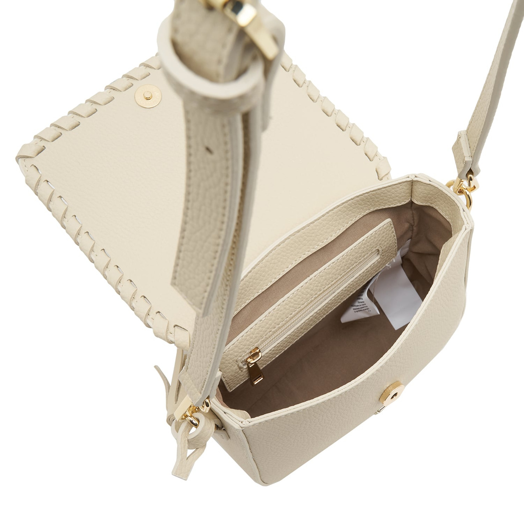 Beyaz Abelia Kadın Postacı Çantası