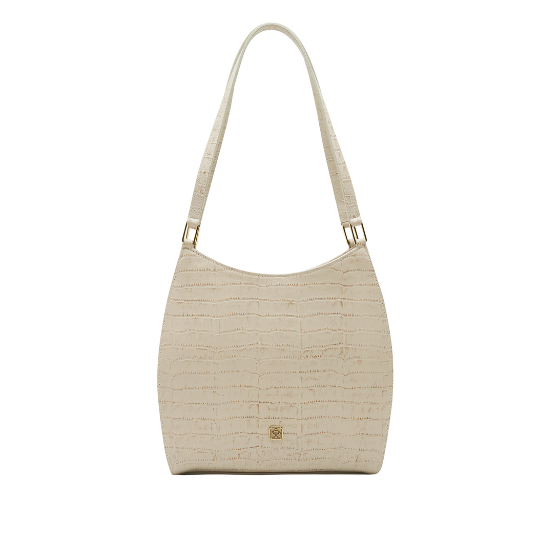 Beyaz Blatt Kadın Deri Omuz Askılı Çanta