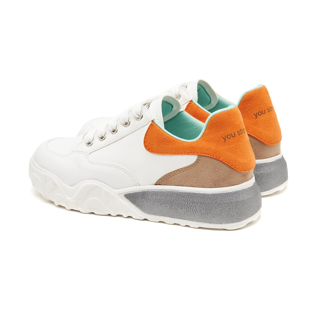 Beyaz Cali Kadın Spor Ayakkabı