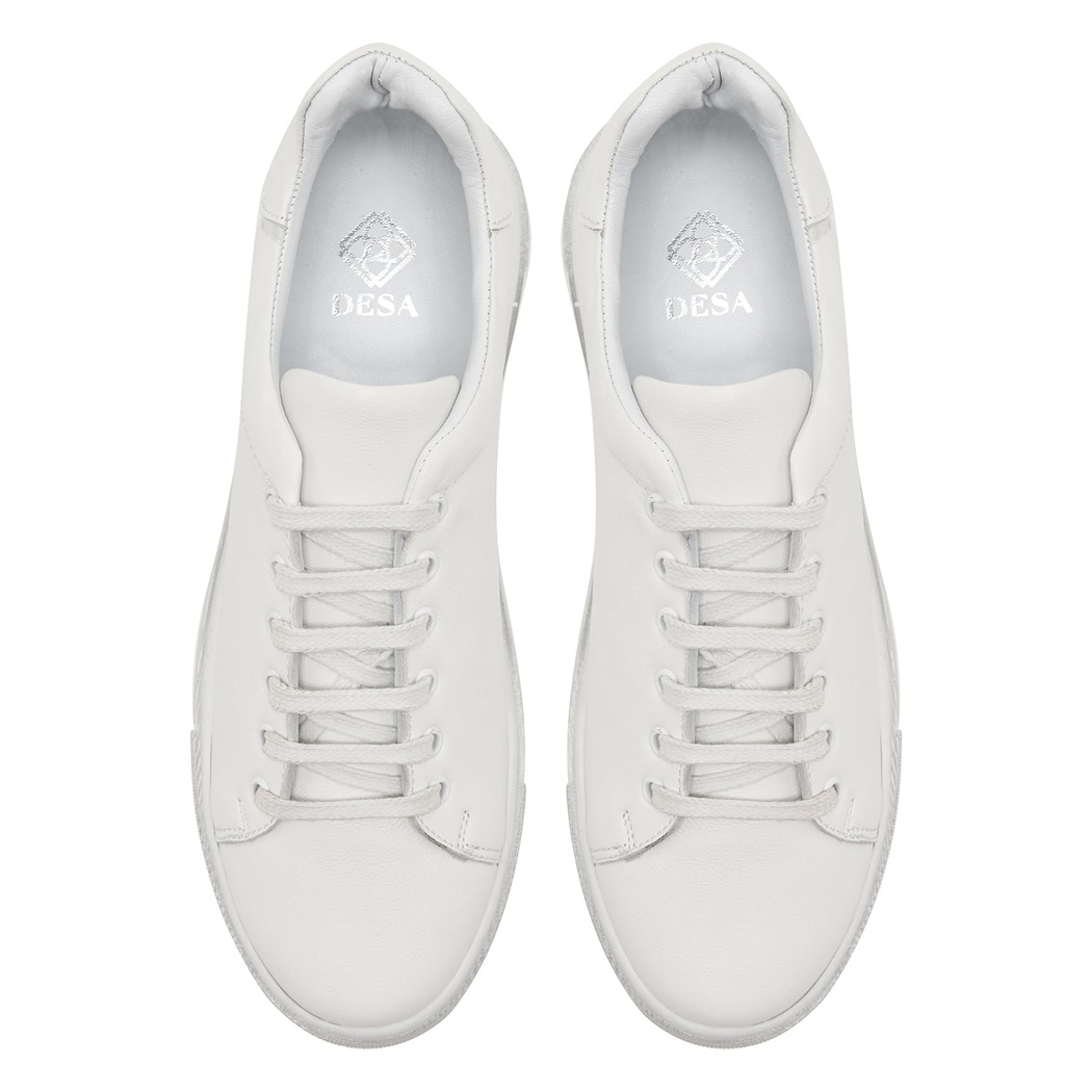 Beyaz Candide Kadın Deri Spor Ayakkabı