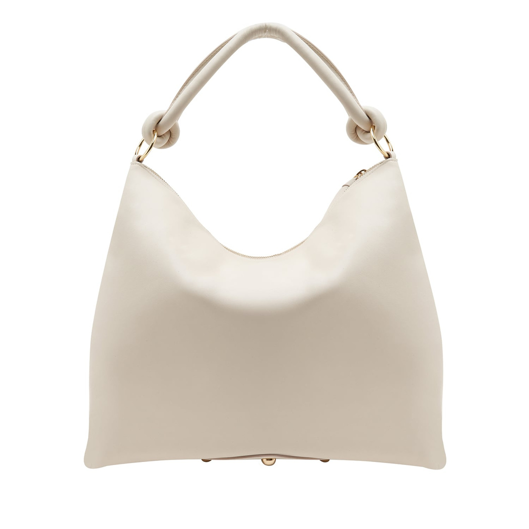 Beyaz Dauer Kadın Deri Omuz Askılı Çanta