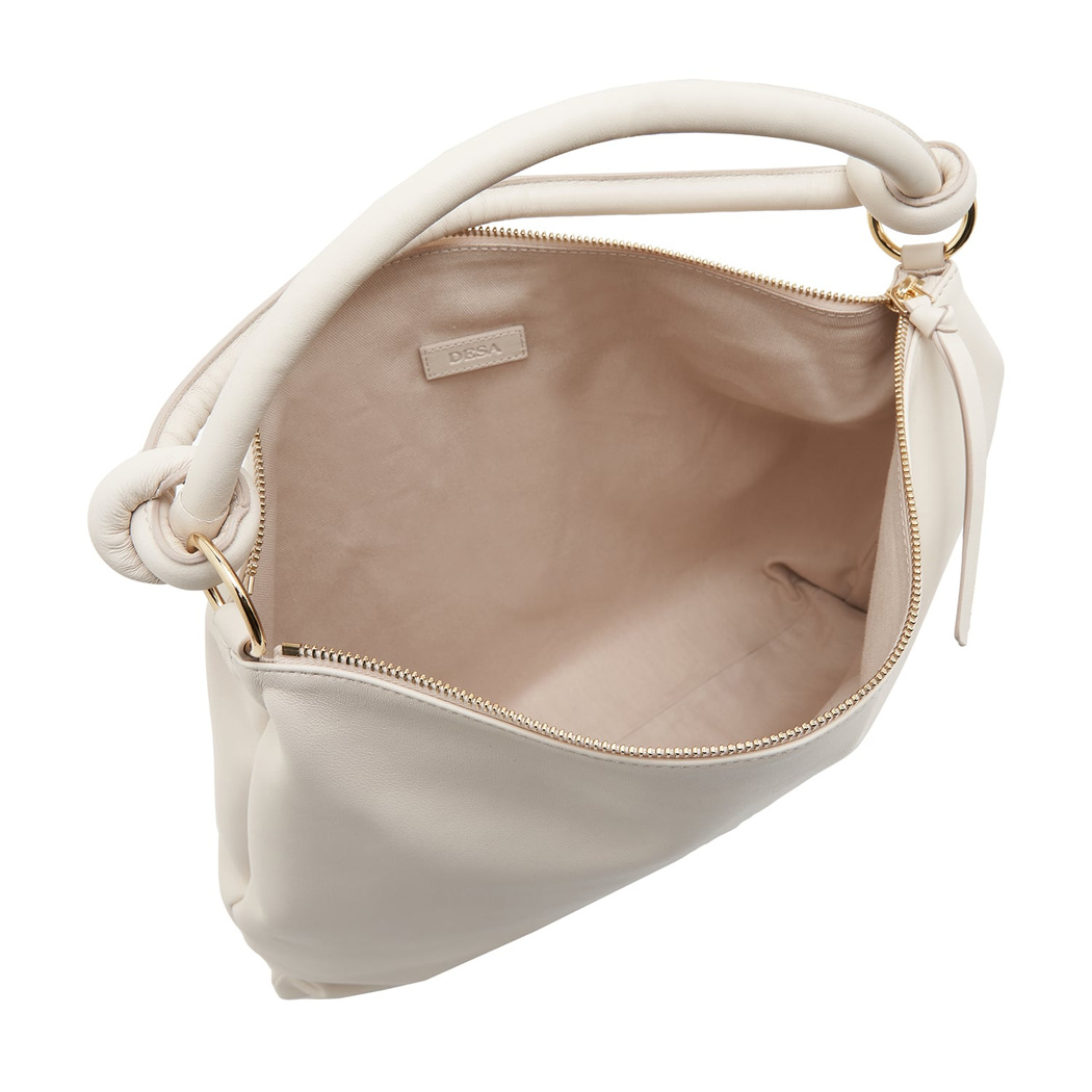 Beyaz Dauer Kadın Deri Omuz Askılı Çanta