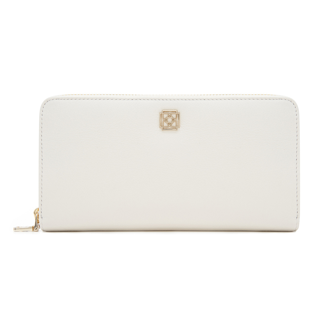 Beyaz Kadın Deri Cüzdan