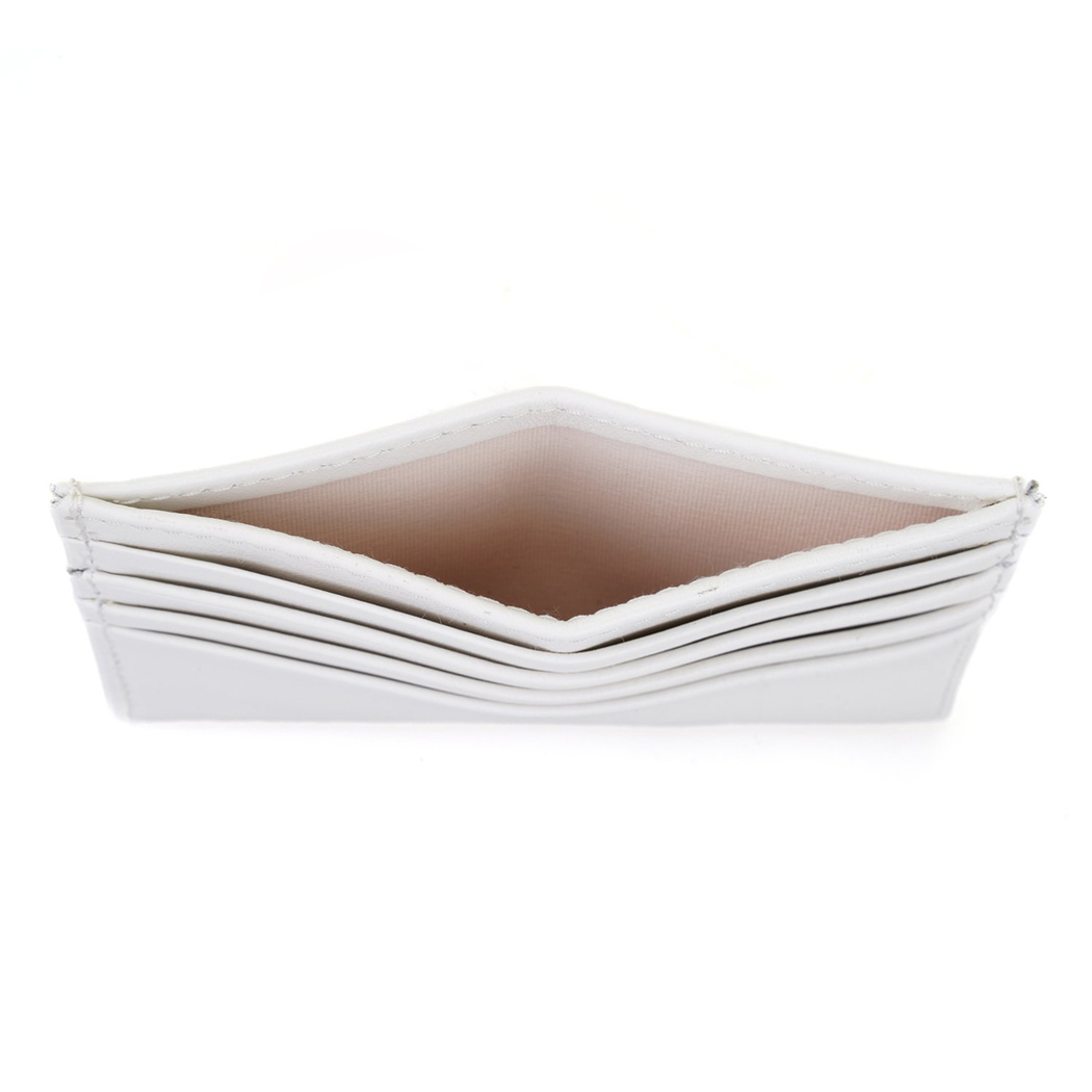 Beyaz Kadın Deri Kartlık