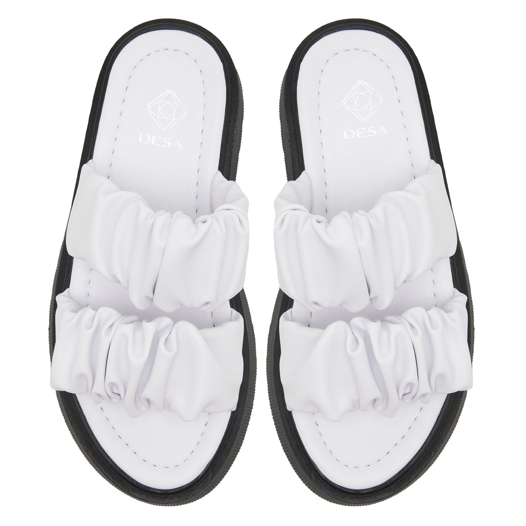 Beyaz Marguerite Kadın Terlik