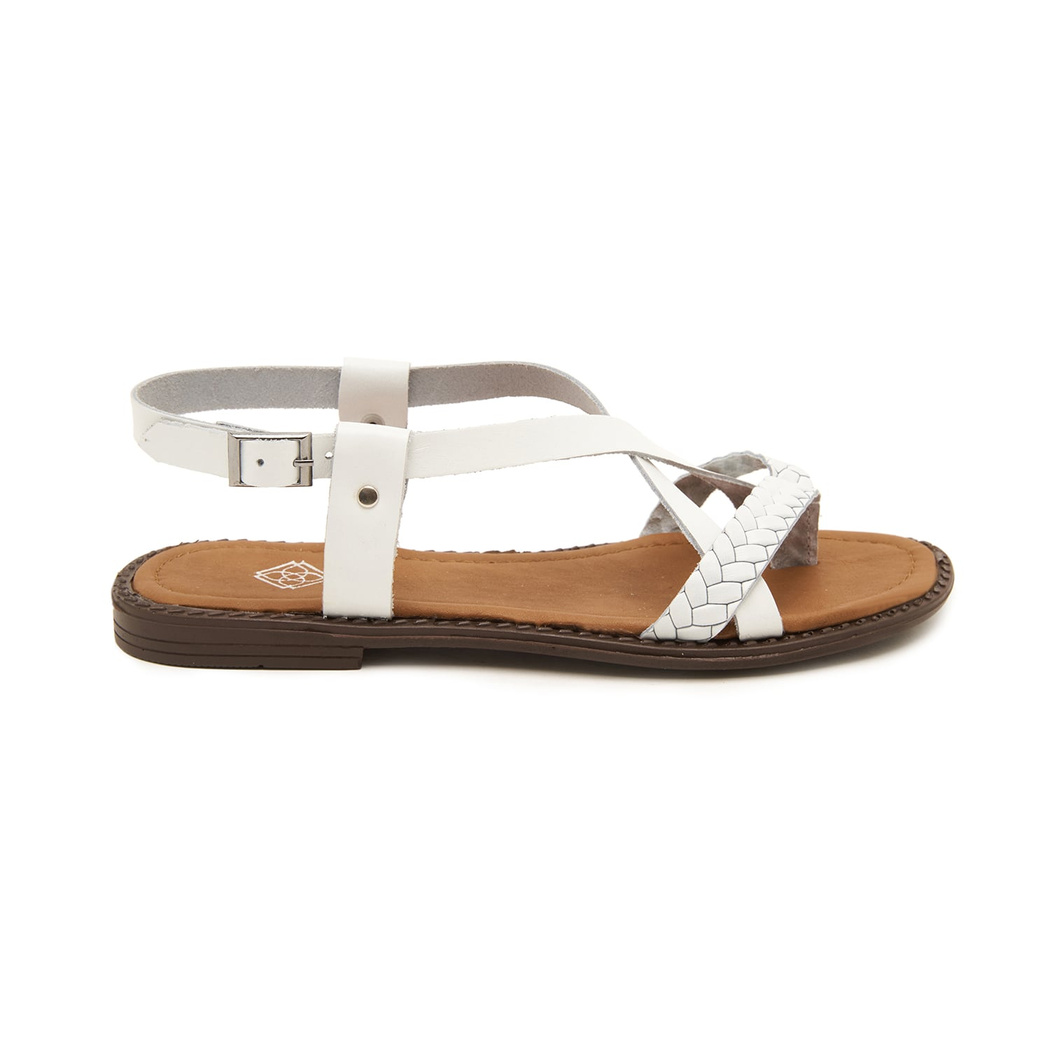 Beyaz Violetta Kadın Sandalet