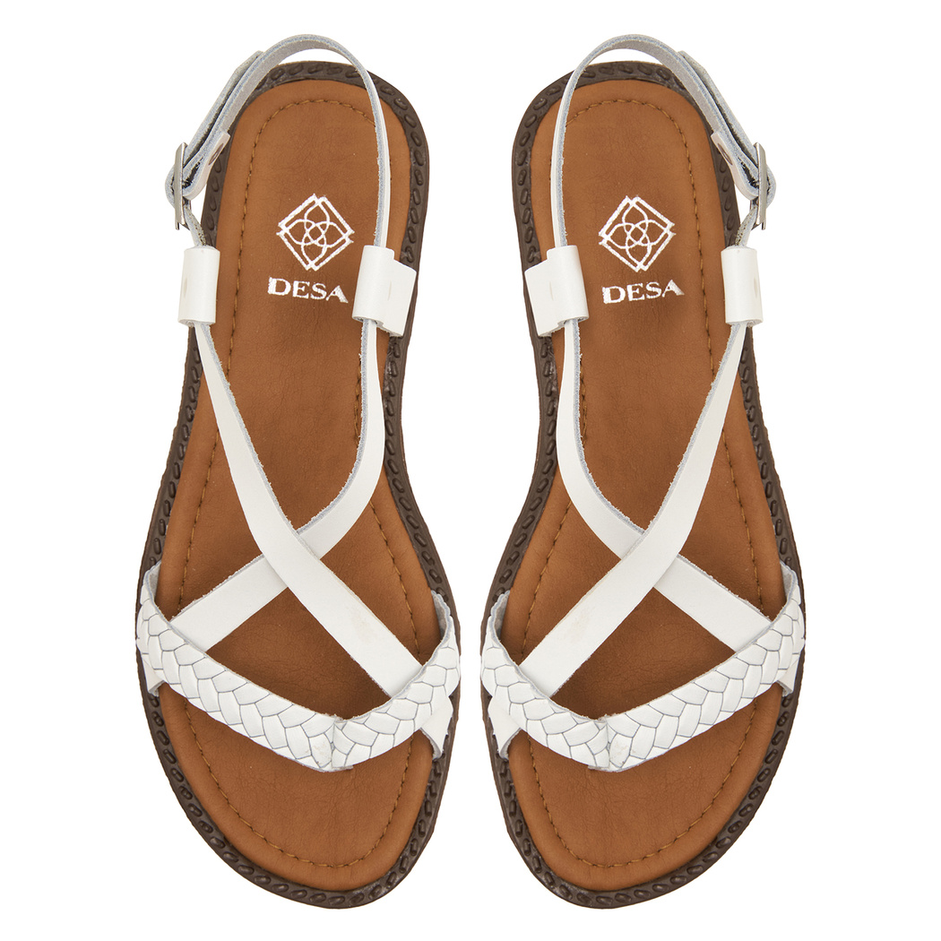 Beyaz Violetta Kadın Sandalet