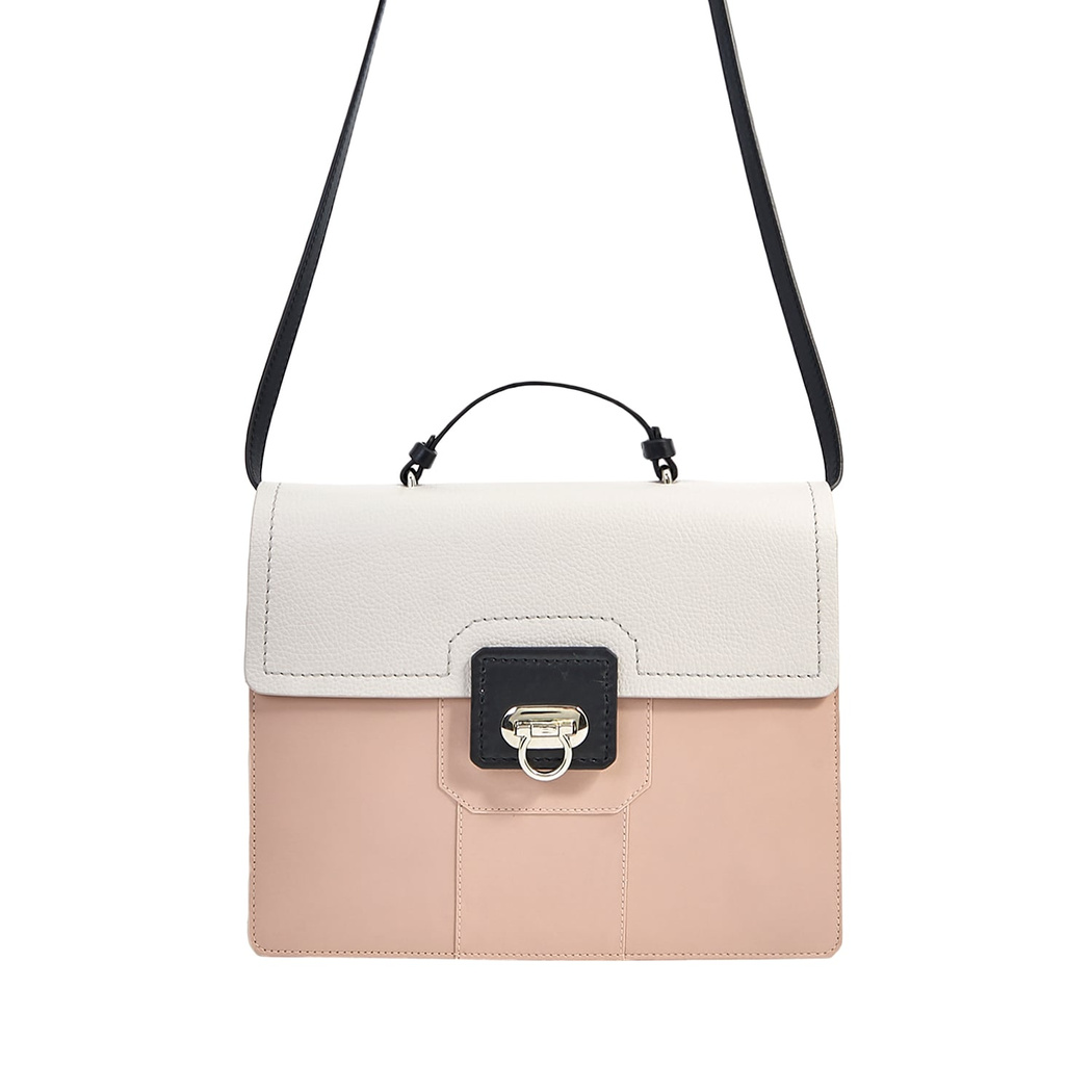 Bianca Bej Kadın Deri Omuz Çantası