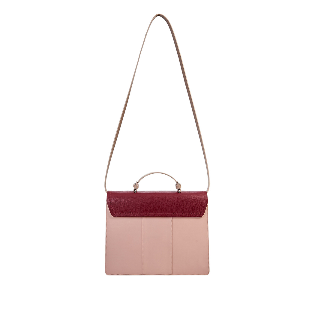 Bianca Pembe Kadın Deri Omuz Çantası