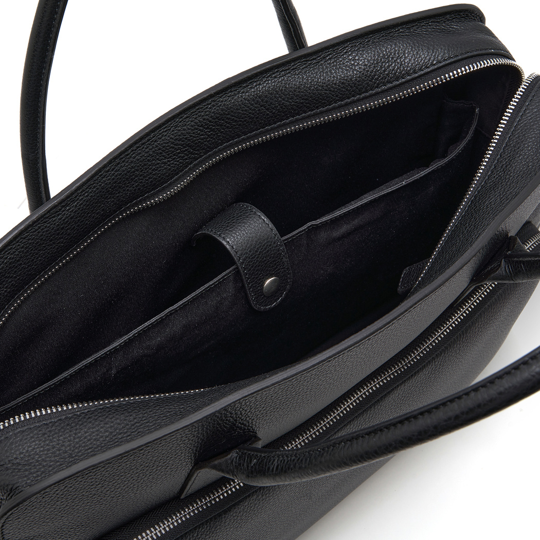 Bing Siyah Erkek Deri Evrak Çantası