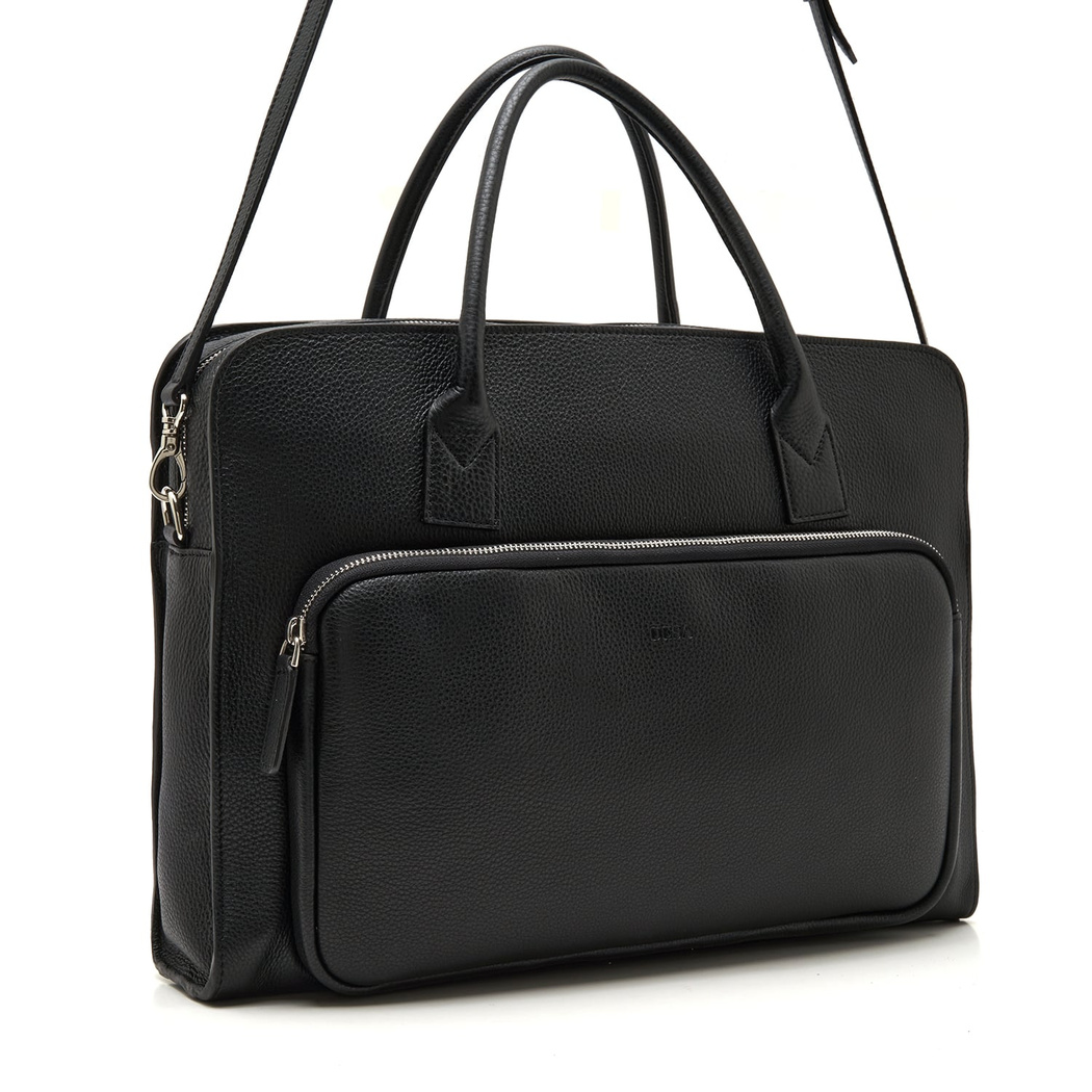 Bing Siyah Erkek Deri Evrak Çantası