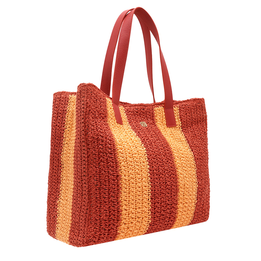 Biviza Kırmızı Kadın Hasır Omuz Çantası