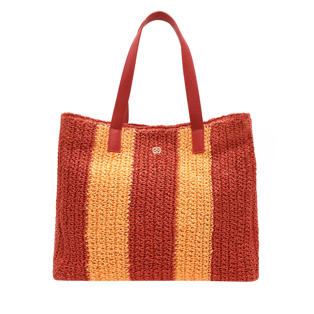 Biviza Kırmızı Kadın Hasır Omuz Çantası