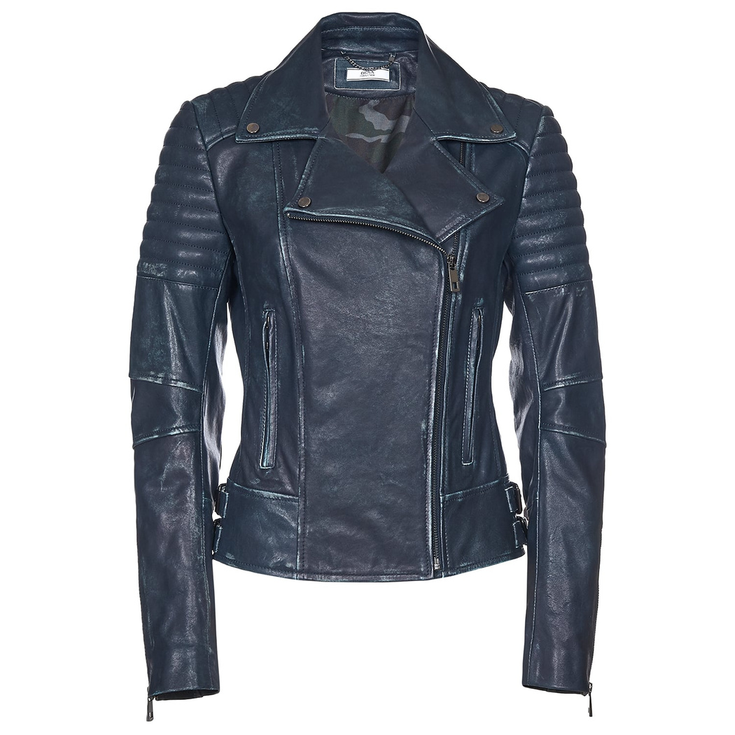 Bonita Kadın Deri Biker Mont