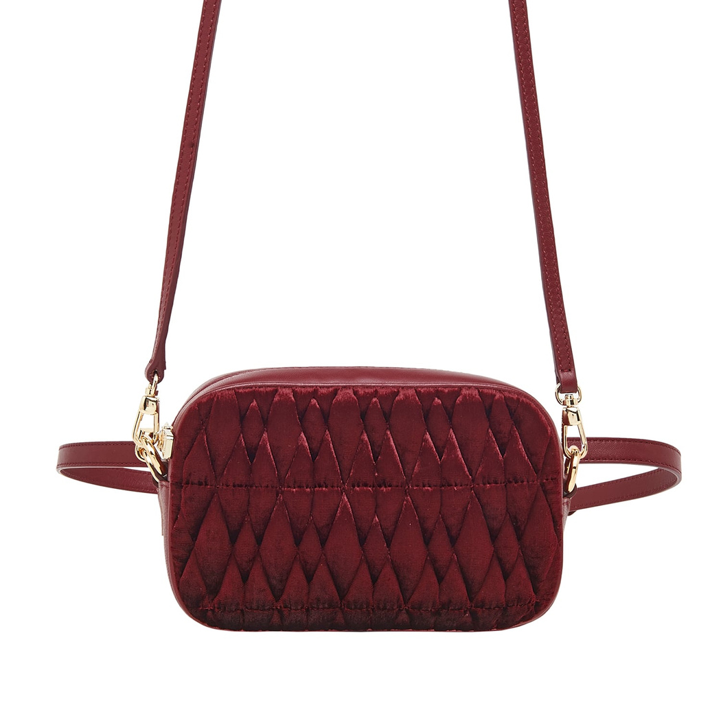 Bordo Blatt Kadın Deri Bel Çantası