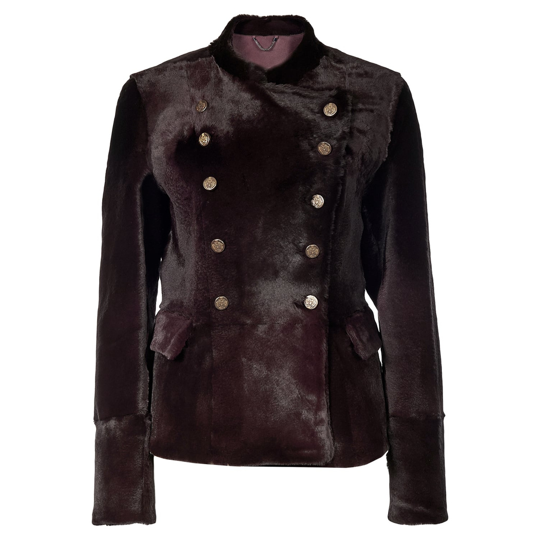 Bordo Dalila Kadın Kürk Ceket