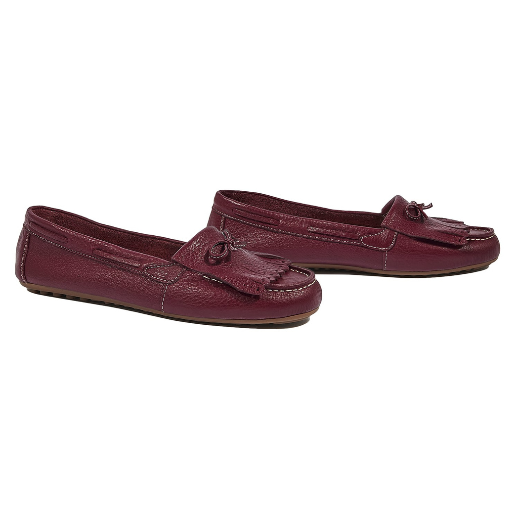 Bordo Emma Kadın Deri Loafer