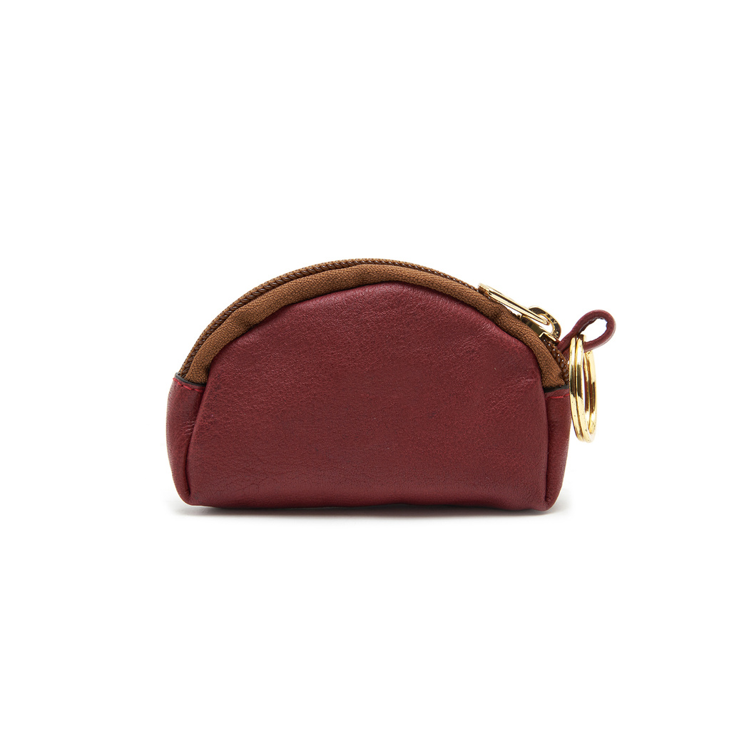 Bordo Kadın Deri Bozuk Para Cüzdanı