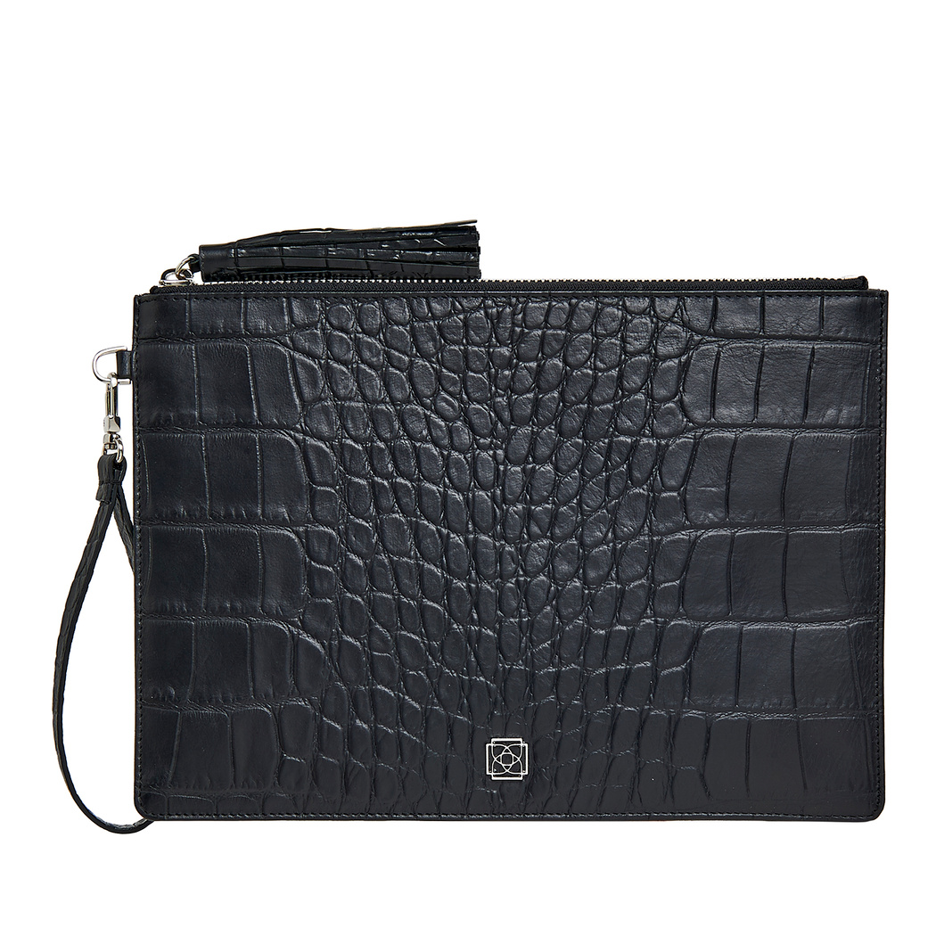 Bouguet Kadın Kroko Baskılı Deri El Çantası