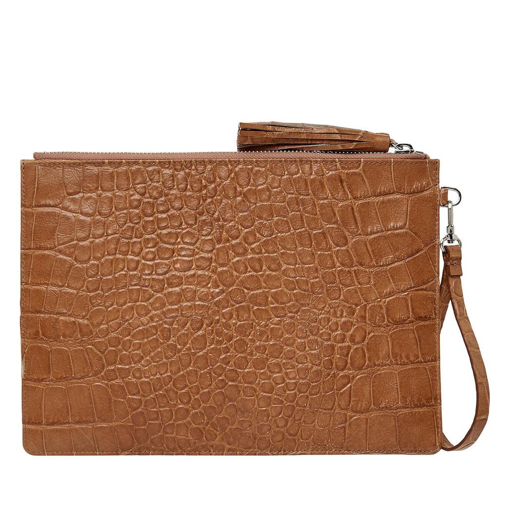 Bouleau Kadın Kroko Baskılı Deri Portföy Çanta