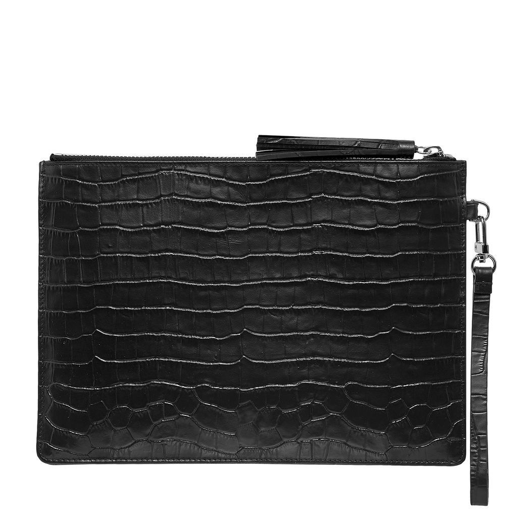 Bouleau Kadın Kroko Baskılı Deri Portföy Çanta