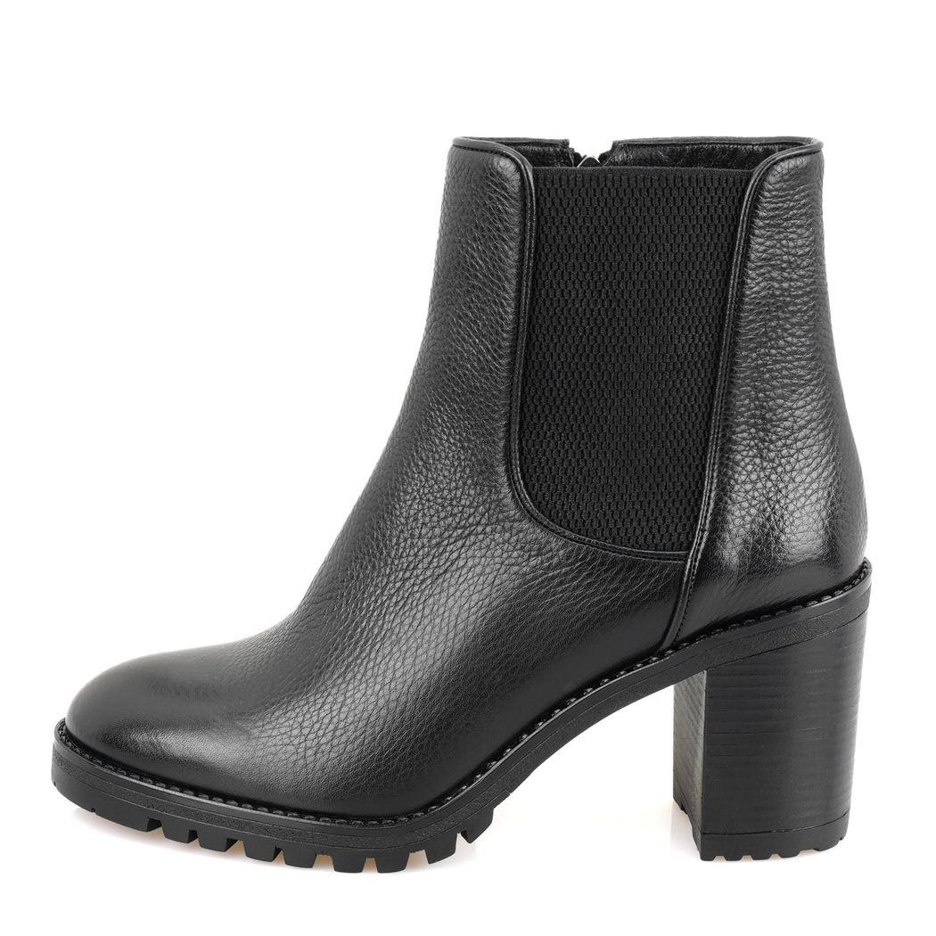 Brenda Siyah Kadın Topuklu Deri Bot