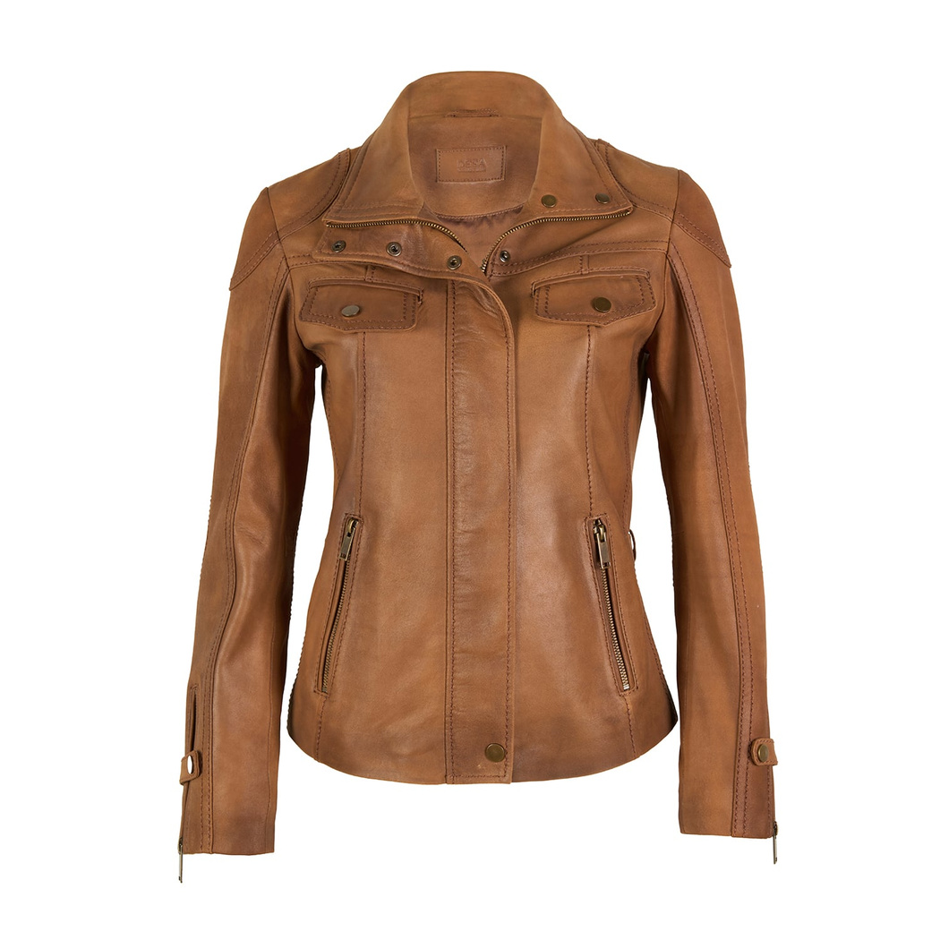 Briellen Taba Kadın Deri Mont