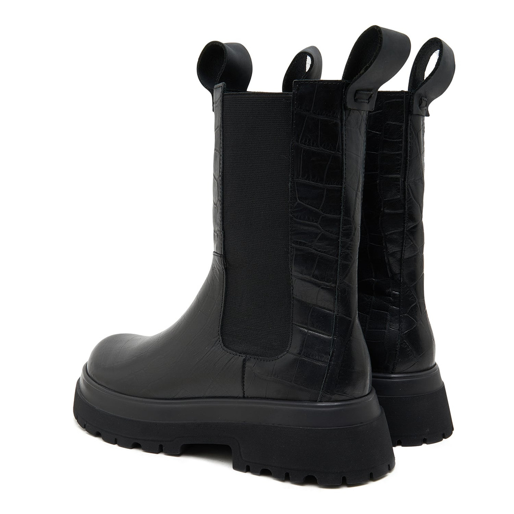 Brigett Chelsea Kadın Kroko Baskılı Deri Bot