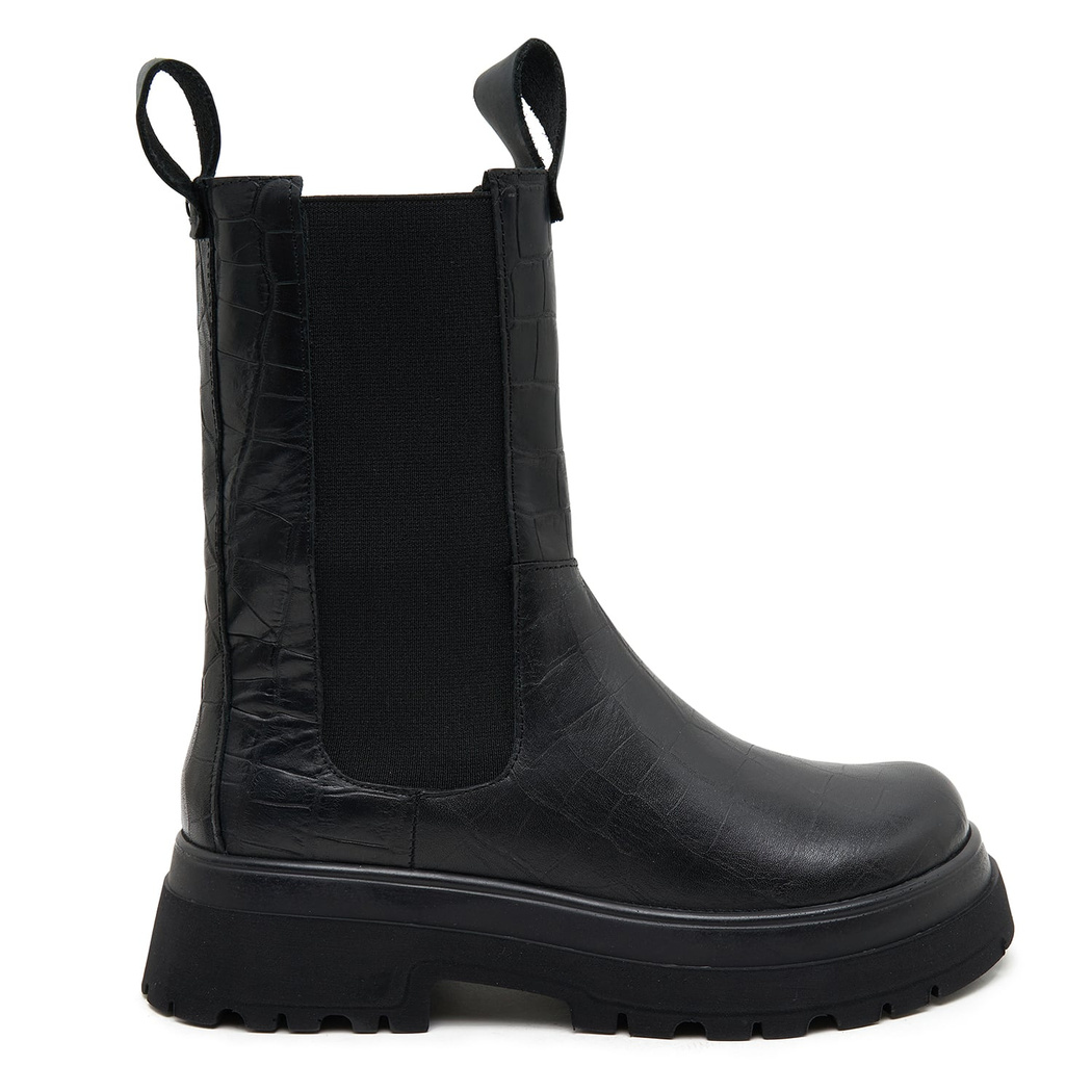 Brigett Chelsea Kadın Kroko Baskılı Deri Bot