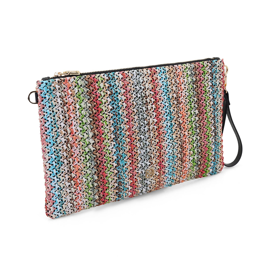 Brisa Renkli Kadın Hasır Portföy Çanta