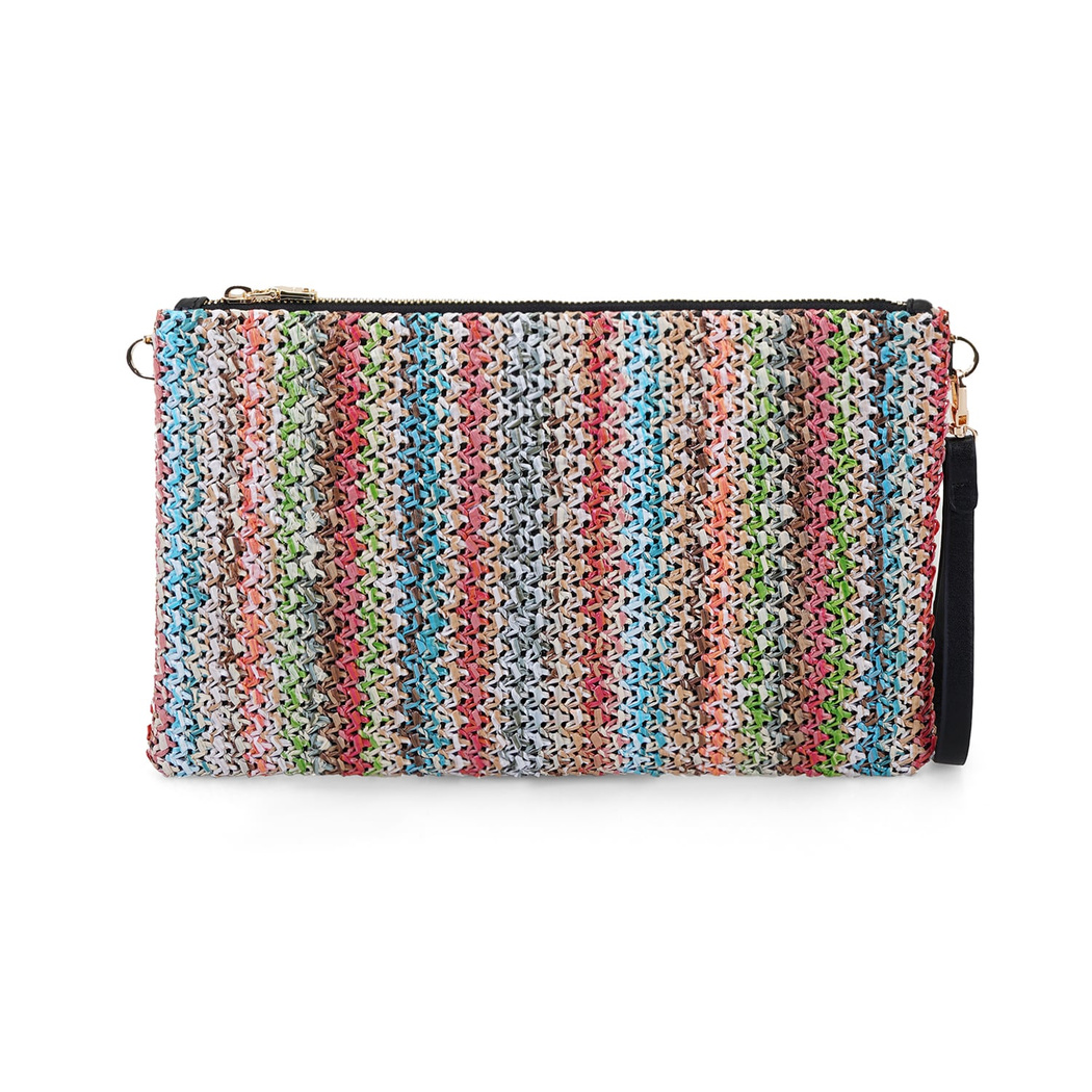Brisa Renkli Kadın Hasır Portföy Çanta