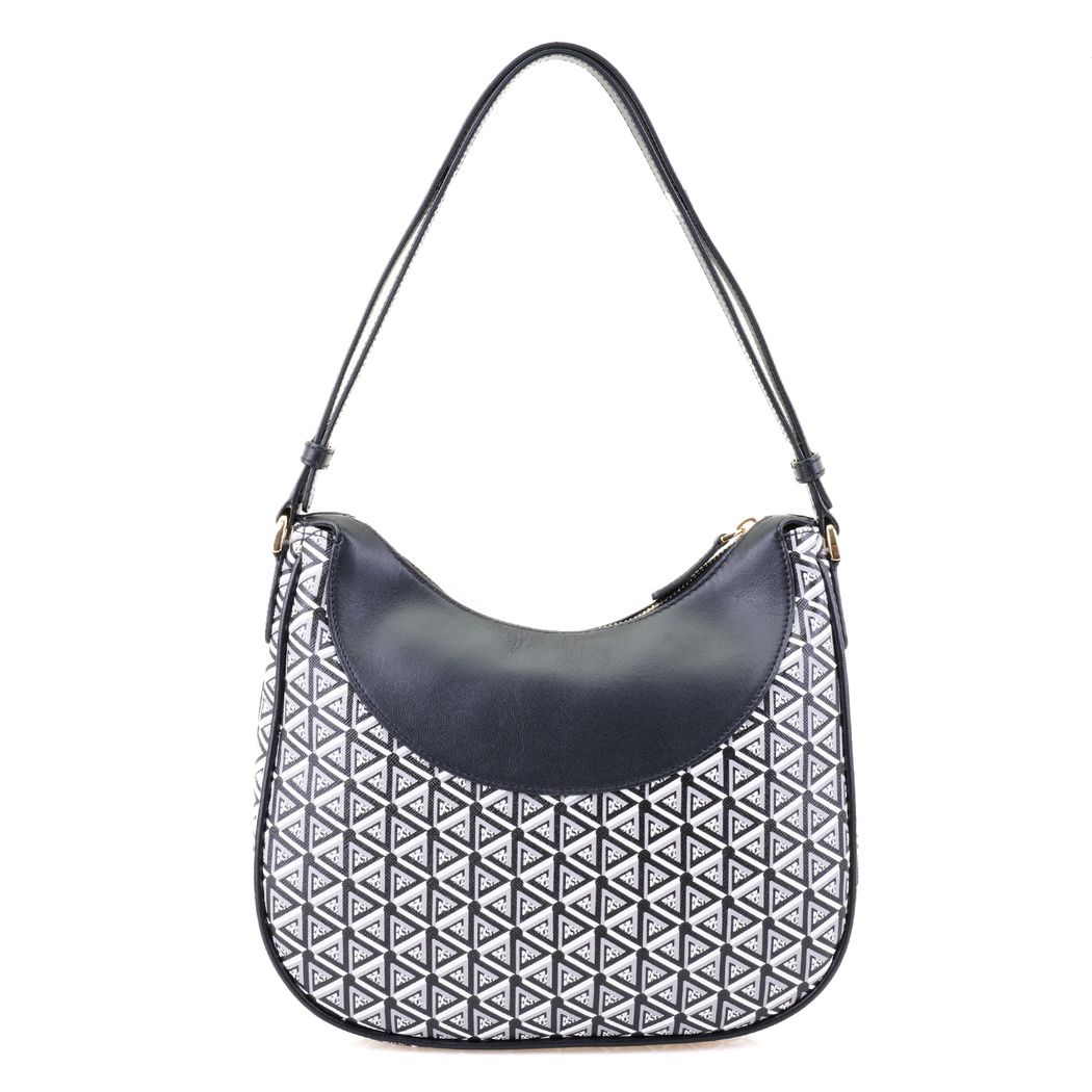 Brote Siyah Kadın Monogram Omuz Çantası