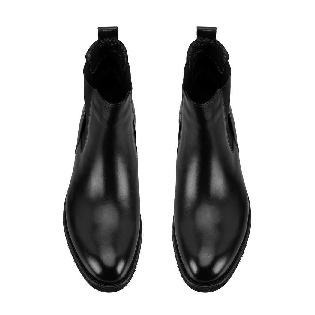 Calistane Siyah Erkek Deri Bot